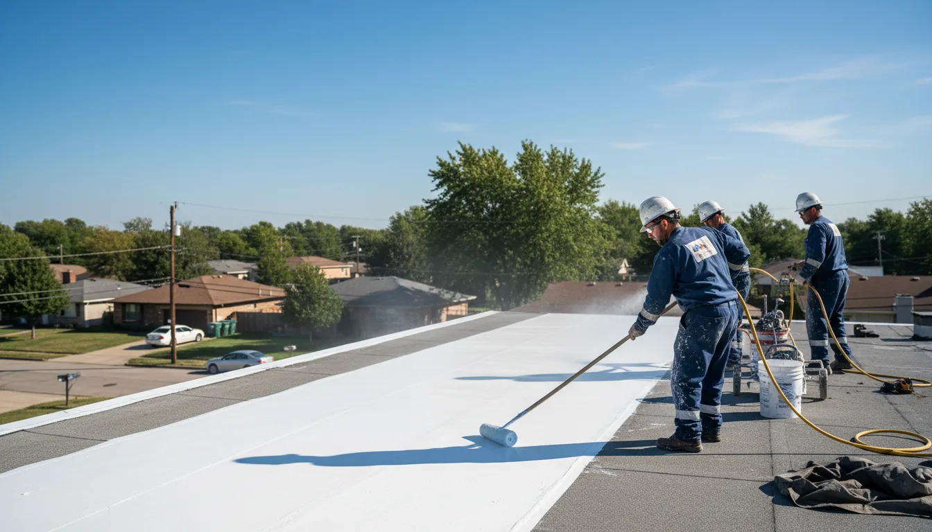 Commercial roof coating in Lyford, TX near me